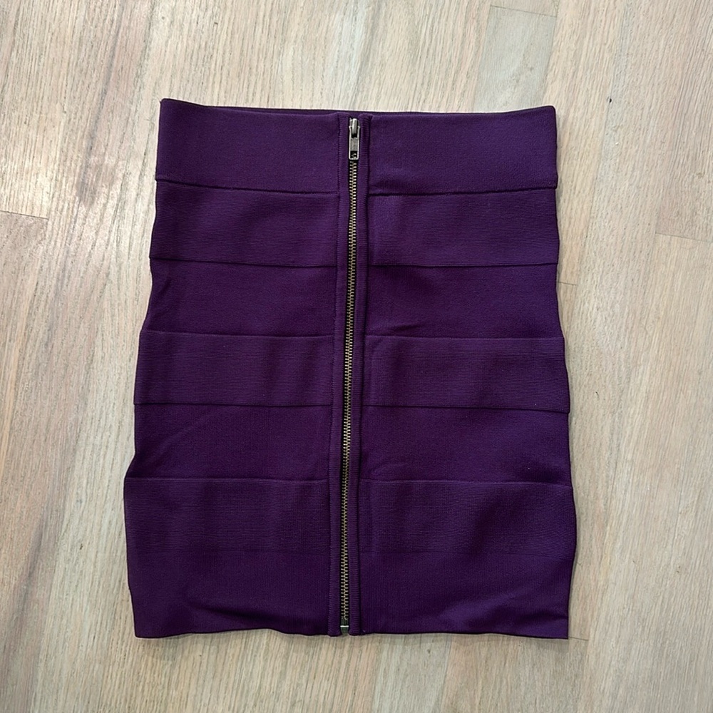 French Connection Zip Front Mini Skirt